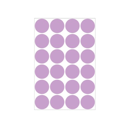 1 Color Coding Dots Violet - Sheet Form